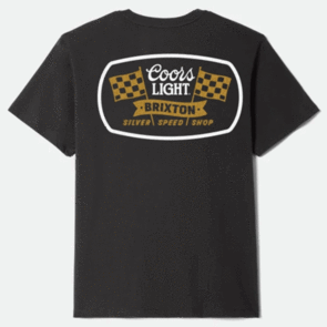 BRIXTON COORS LIGHT PIT STOP S/S STT BLACK