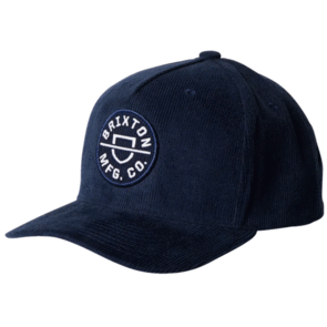 BRIXTON CREST C MP SNAPBACK WASHED NAVY CORD