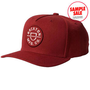 BRIXTON CREST C NETPLUS MP SNAPBACK BARN RED - SAMPLE