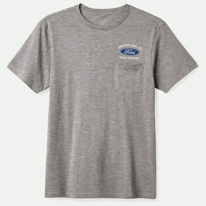 BRIXTON FORD TRUCK COUNTRY S/S POCKET TEE HEATHER GREY