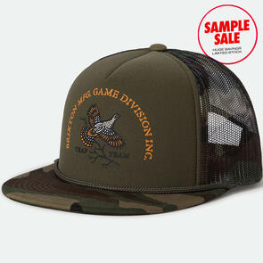 BRIXTON GAME NP HP TRUCKER CAMO OLIVE - SAMPLE