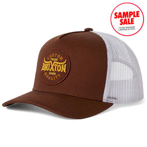 BRIXTON GIBSON C NP MP TRUCKER BROWN OFF WHITE - SAMPLE