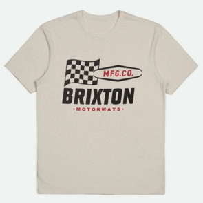 BRIXTON MOTORWAY HW RELAXED TEE CREAM CLASSIC WASH