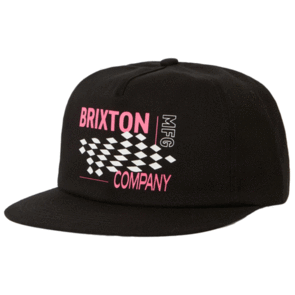 BRIXTON NEON FINISH LINE HP SNAPBACK BLACK/PINK