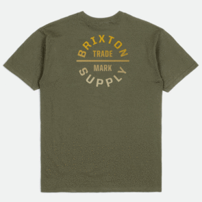 BRIXTON OATH V S/S TEE MILITARY OLIVE/GRADIENT