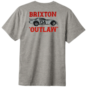 BRIXTON OUTLAW S/S STD HEATHER GREY