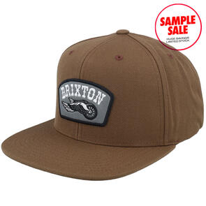 BRIXTON ROLLER MP SNAPBACK PINECONE BROWN - SAMPLE