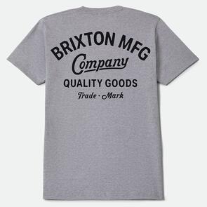 BRIXTON STRATON S/S TEE HEATHER GREY