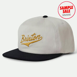 BRIXTON THE LEAGUE MP SNAPBACK BLACK OFF WHITE - SAMPLE