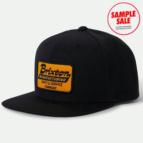 BRIXTON TOWNSHIP MP SNAPBACK BLACK - SAMPLE