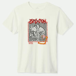 BRIXTON VOID PREMIUM TEE OFF WHITE WORN WASH