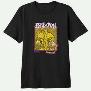 BRIXTON VOID PREMIUM TEE BLACK WORN WASH