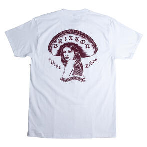 BRIXTON VIVE LIBRE I S/S TEE WHITE