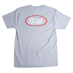 BRIXTON PARSONS S/S TEE HEATHER GREY