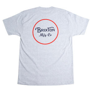 BRIXTON WHEELER S/S TEE HEATHER GREY