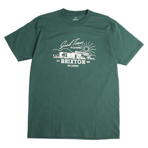 BRIXTON GOOD TIMES S/S TEE FOREST GREEN