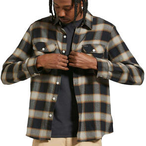 BRIXTON 20TH ANNIVERSARY BOWERY FLANNEL BLACK/CREAM