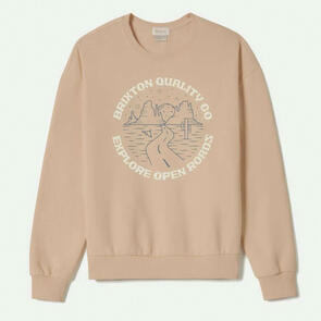 BRIXTON OPEN ROAD CREW FLEECE - ROSE DUST