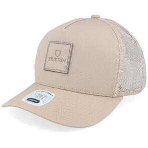 BRIXTON ALPHA BLOCK X C MP MESH CAP - OATMEAL/OATMEAL