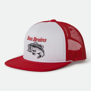 BRIXTON BASS BRAINS FT MP TRUCKER HAT CRIMSON/WHITE/CRIMSON