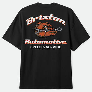 BRIXTON BREWSTER S/S OVERSIZED TEE BLACK