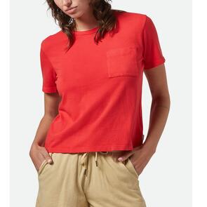 BRIXTON CAREFREE ORGANIC GD PERFECT TEE CRIMSON