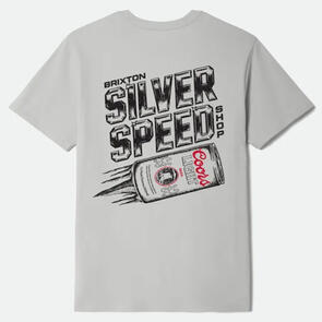 BRIXTON COORS LIGHT SILVER SPEED S/S TEE SILVER