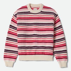 BRIXTON COZY CREW SWEATER - MELLOW ROSE MULTI STRIPE