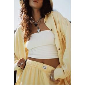 BRIXTON EAST SIDE BOXY L/S BUTTON DOWN PANNA COTTA