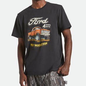 BRIXTON X FORD MUD MARATHON S/S TEE BURNT RUBBER