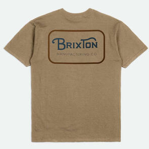 BRIXTON GRADE S/S STT - TIGER'S EYE/WASHED NAVY/BROWN