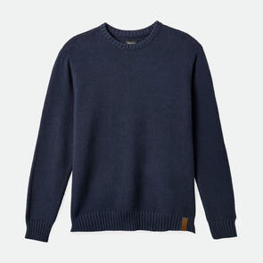 BRIXTON JACQUES WAFFLE KNIT SWEATER - OMBRE BLUE