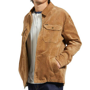 BRIXTON MOTOR ZIP JACKET TIGERS EYE CORD