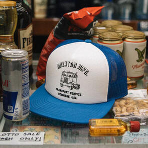 BRIXTON NOWHERE NETPLUS HP TRUCKER HAT ROYAL/WHITE/ROYAL