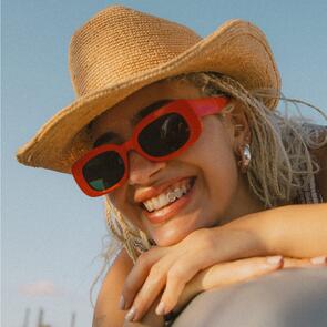 BRIXTON ODESSA STRAW PACKABLE COWBOY HAT TAN