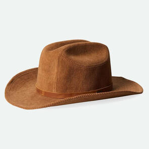 BRIXTON RANGE 70'S COWBOY HAT TOBACCO BROWN CORD