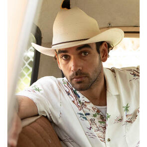 BRIXTON RANGE STRAW COWBOY HAT OFF WHITE