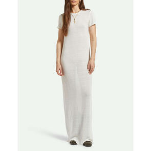 BRIXTON SHEER KNIT DRESS - OFF WHITE