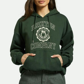 BRIXTON UNIVERSITY W HOODIE - DEEP FOREST
