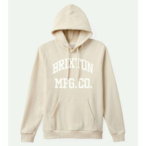 BRIXTON VARSITY HOOD - WHITECAP