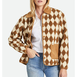 BRIXTON WYLIE SHERPA JACKET - WASHED COPPER