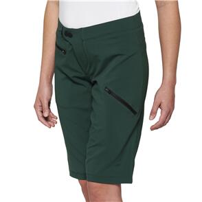 100% RIDECAMP WOMENS SHORTS FOREST GREEN 