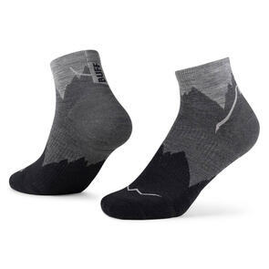 BUFF SOCK LW MERINO WOOL QUARTER BLACK
