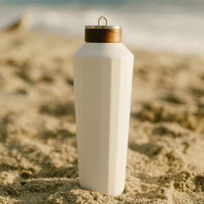 BUSINESS & PLEASURE CO HEMINGWAY DRINKWARE - FLASK - 25OZ/75CL ANTIQUE WHITE