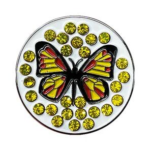 WALKINSHAW BALL MARKER W/CRYSTALS BUTTERFLY