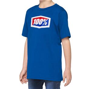 100% OFFICIAL YOUTH T-SHIRT BLUE 