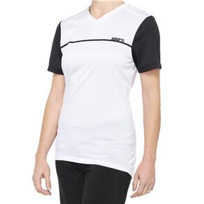 100% RIDECAMP WOMENS JERSEY WHITE/BLACK 