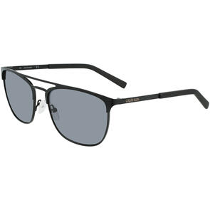 CALVIN KLEIN WHITE SUNGLASSES CK20123S/55/MATTE BLACK