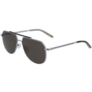 CALVIN KLEIN SUNGLASSES CK20132S/57/SHINY LIGHT GUNMETAL/DARK T