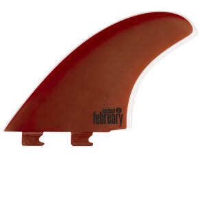 CAPTAIN FIN MIKEY FEBRUARY TWIN - DUAL TAB - RED